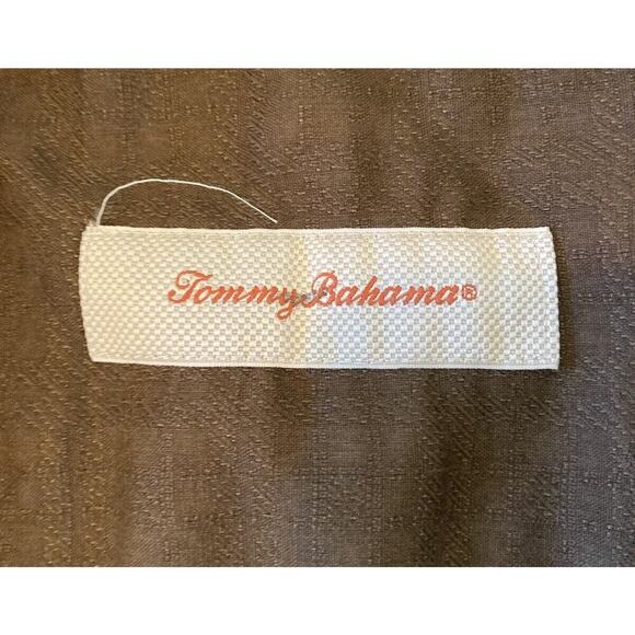 Tommy Bahama Button Up 100% Silk Shirt Size XL Men’s Brown Short Sleeve - Picture 3 of 8